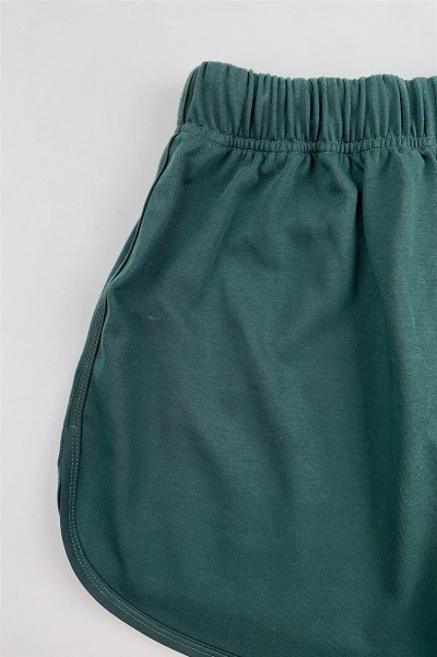 訂做墨綠色跑步運動褲   設計短跑運動短褲  熱身運動褲  運動褲中心  U396 後面照
